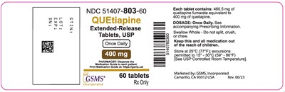 51407-803-60OL - Quetiapine ER.jpg - 51407 803 60OL   Quetiapine ER